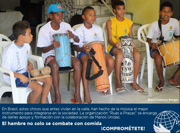 Manos Unidas por la educación: Comprométete. Foto:Paco Borges