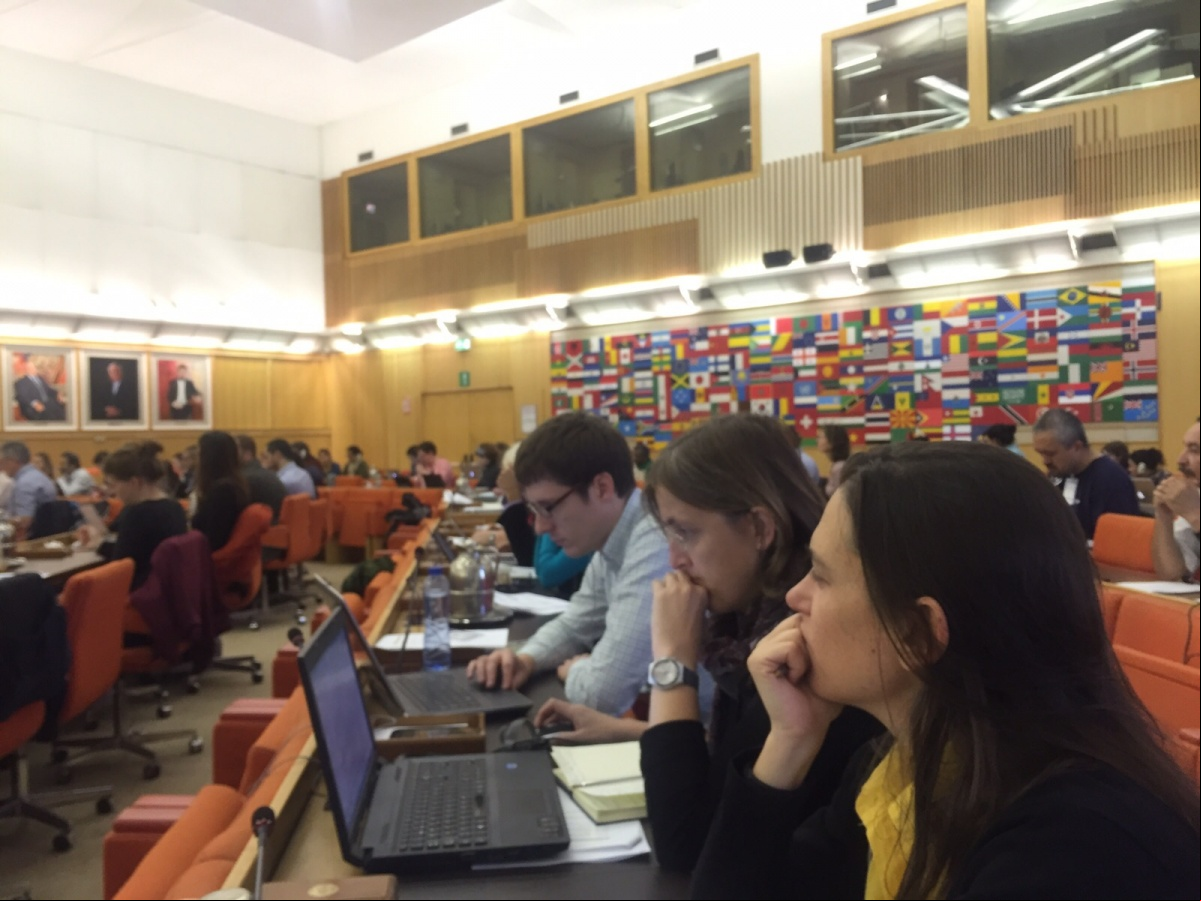 Livia Álvarez y Jimena Francos han participado en el Comité de Seguridad Alimentaria de la FAO en Roma. foto. Manos Unidas