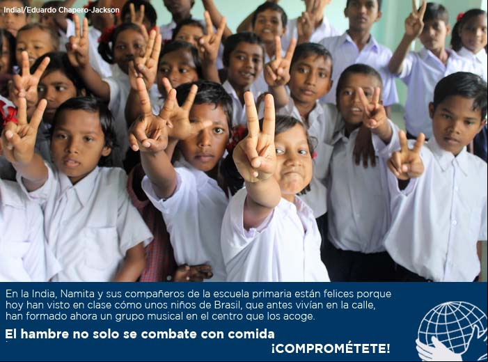 Manos Unidas por la educación: Comprométete. Foto:E. Chapero-Jackson