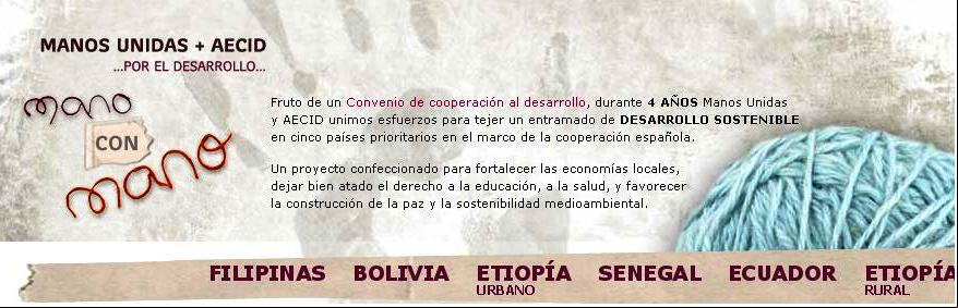 Manos Unidas y la aecid juntos por el desarrollo
