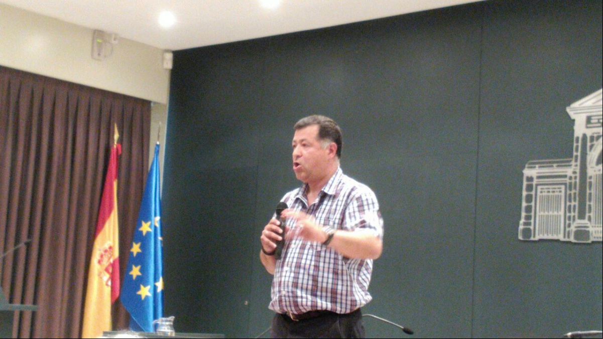 Marco Gordillo durante su intervención en el nacimiento "Alianza por el Clima", Foto: Claudia Beltrán-Manos Unidas