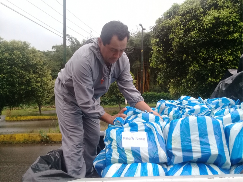 Proyectos de emergencia de coronavirus de las Misioneras de la Madre Laura en en América Latina (Ecuador)