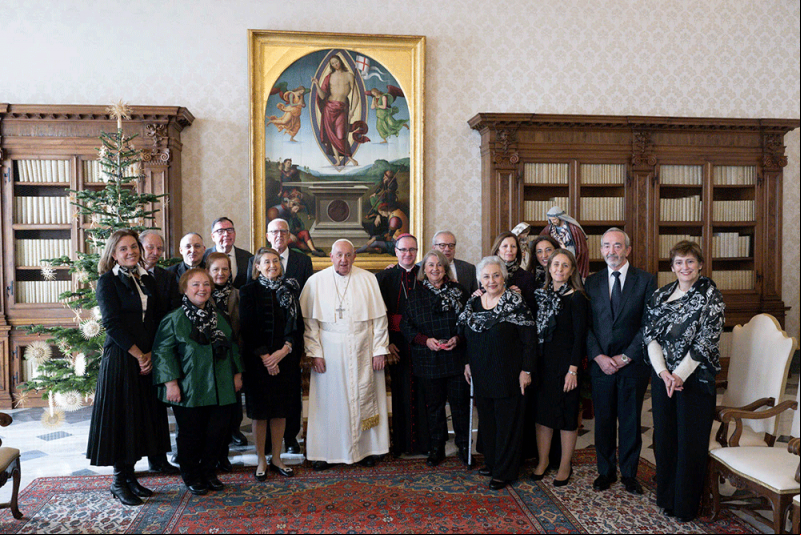 Francisco a Manos Unidas: "Miren a los ojos y toquen la mano". Fotografía: Vatican News