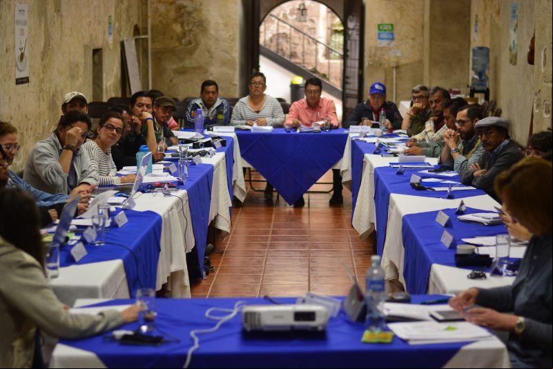 Una imagen de una Sesión Plenaria del Encuentro de Socios locales de Manos Unidas en Guatemala. FOTO Diria Berna