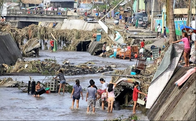 Daños ocasionados por el tifón Rolly en Filipinas. Foto: BCDI/Manos Unidas