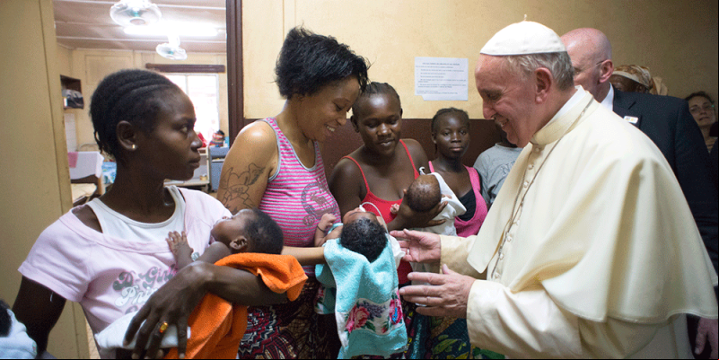 Adiós al Papa de las periferias. Fotografía: Fundación Bangassou.