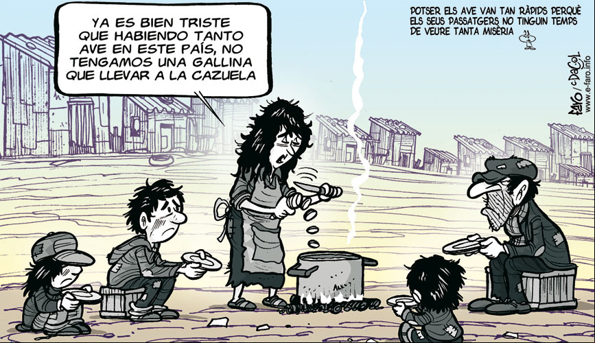 Humor gráfico sobre pobreza infantil e-faro.info
