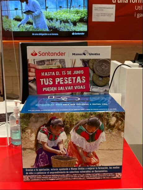 Huchas en las oficinas del Banco Santander