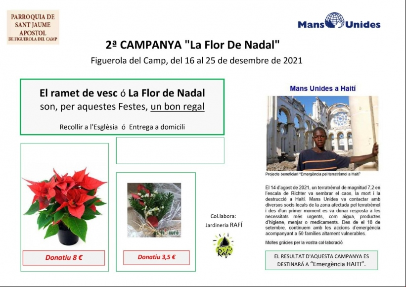 Campaña "La flor de Nadal" 2021