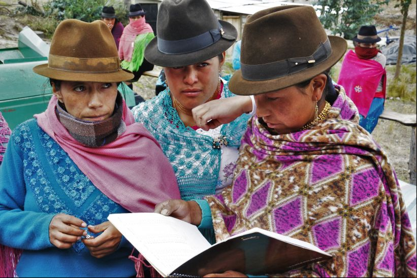 Pueblos Indígenas.Campesinas de la Parroquia Chugchilan/ Foto: Ana Pérez