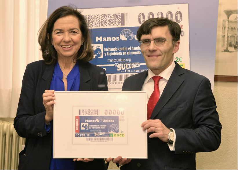 Imagen del Cupón de la ONCE dedicado al 60 aniversario de Manos Unidas. Foto:ONCE Imagen del Cupón de la ONCE dedicado al 60 aniversario de Manos Unidas. Foto:ONCE