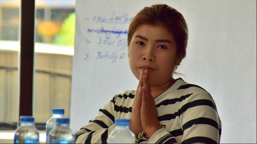 Formación de mujeres contra la trata en Chamak (Laos). Foto de Manos Unidas