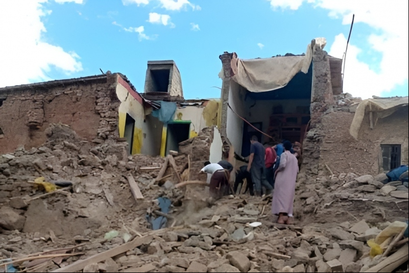 ​  Destrucción por el terremoto en Marruecos. Foto: Manos Unidas ONG