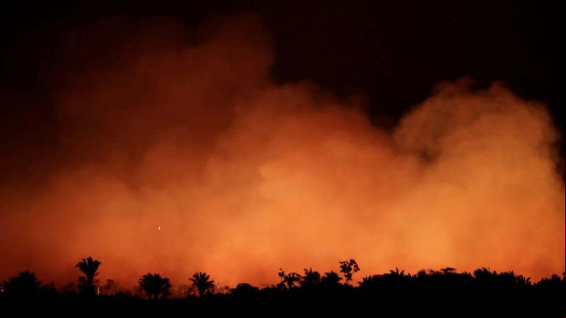 Preocupación ante la oleada de incendios en la Amazonía. Foto: REUTERS