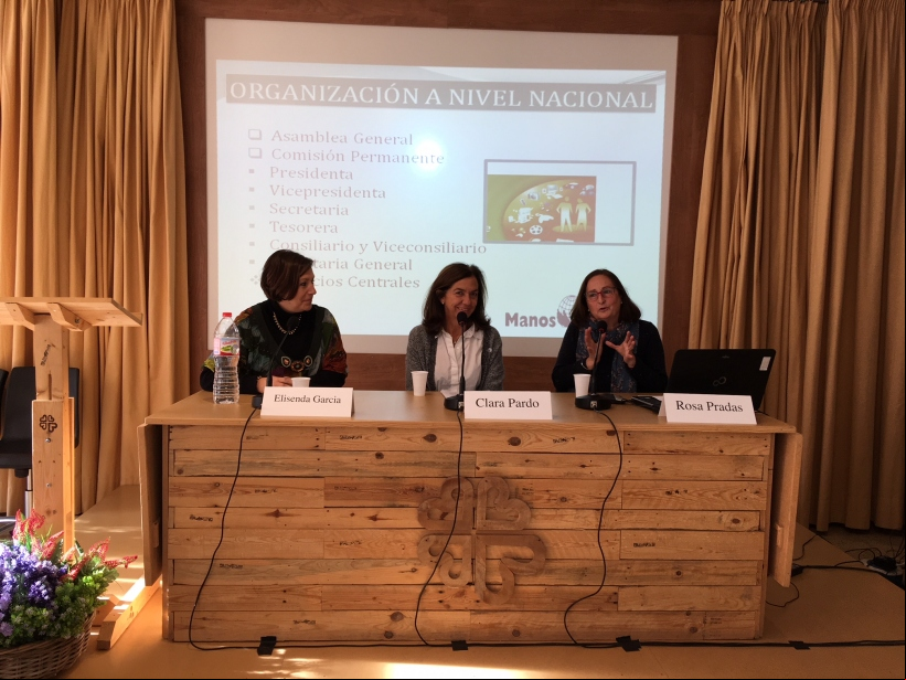 La presidenta nacional, Clara Pardo, en la Jornada de la delegación diocesana de Terrassa