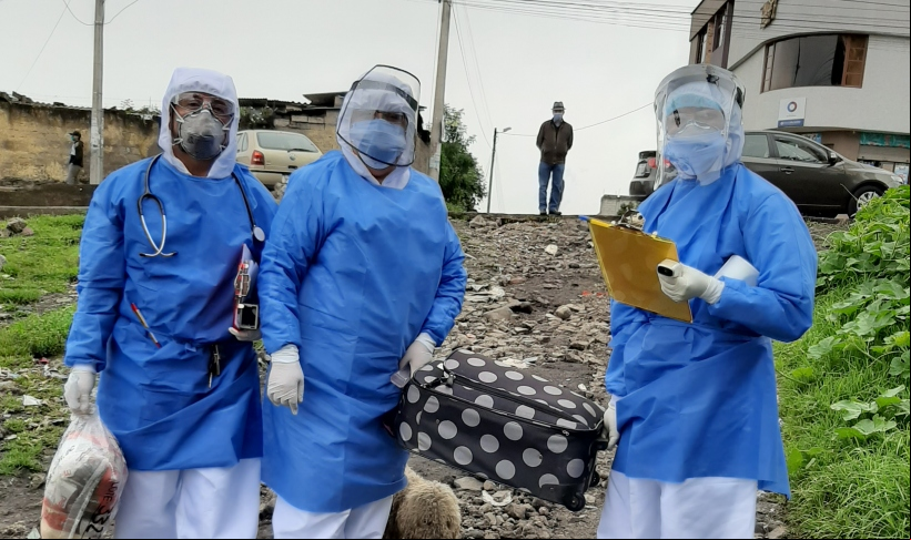 Proyecto Apoyo Comunitario Integral por Emergencia del Coronavirus en Quito. Ecuador. Foto: Fundación Tierra Nueva