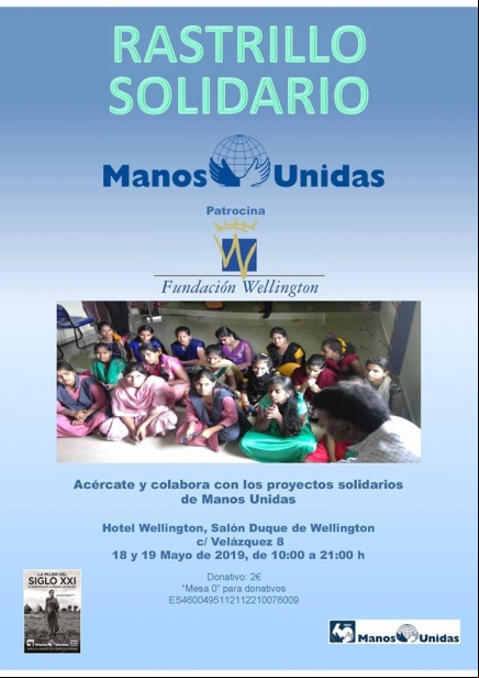 Rastrillo solidario de la Fundación Wellington a favor de Manos Unidas