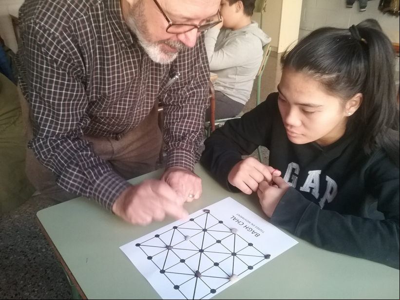 Taller de los Juegos de los niños del mundo en el IES Fort Pius