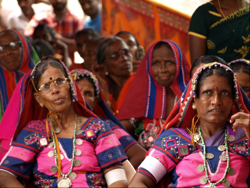 Mujeres etnia lambadi. Warangal, India. Foto: Manos Unidas/María José Pérez