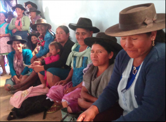 Familias de la región de Achatalas, Bolivia.
