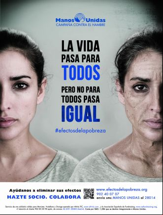 Cartel de la campaña "Efectos de la Pobreza" (2013/14)