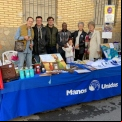 Puesto de Manos Unidas en la localidad de Montroy para recaudar donativos. 