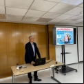 Esteban Sánchez, presidente del CBZ, imparte una charla técnica sobre buceo