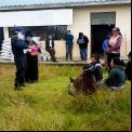 Reparto de ayuda humanitaria a los afectados por la crisis del coronavirus y el volcán Sangay en la región del Chimborazo en Ecuador
