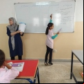 Niños y niñas comparten aulas en el Centro Baraka. 