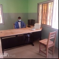 Interior del bloque de dirección de la escuela María Auxiliadora de Parakou (Benín)