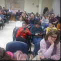 Cena del hambre en la delegación comarcal de Requena de Manos Unidas Valencia.