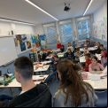 Alumnos del colegio Mare de Déu del Carme