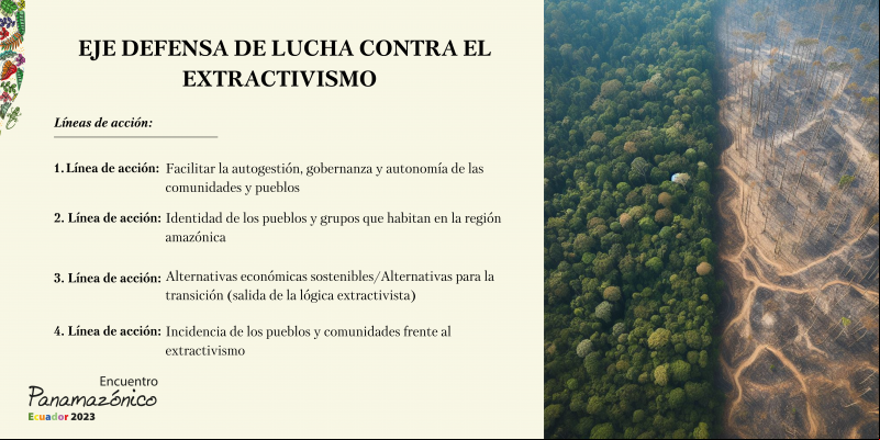Eje de lucha contra el extractivismo