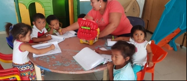  a la educación infantil inclusiva de niñas y niños en extrema pobreza de la periferia urbana de Tegucigalpa y de zonas rurales indígenas (Honduras).