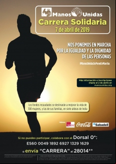 Cartel oficial de la carrera solidaria 60 aniversario