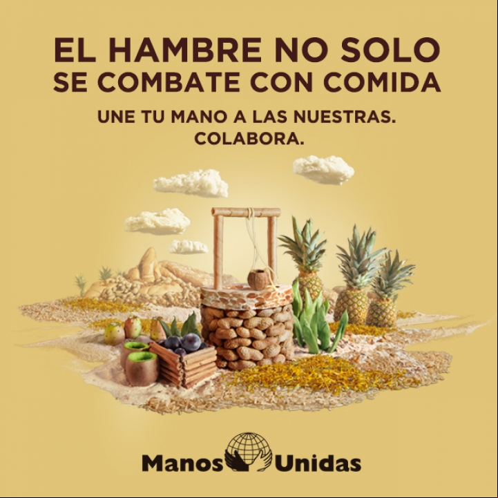 Imagen de esta campaña especial de Manos Unidas. Agencia TBWA