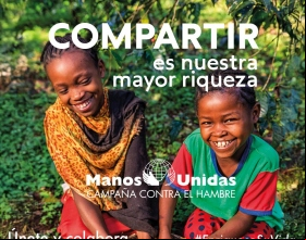 Cartel de la campaña 2025 de Manos Unidas