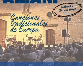 Cartel del concierto en La Hiruela (Madrid) a beneficio de Manos Unidas
