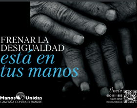 Cartel de la campaña 2023 de Manos Unidas
