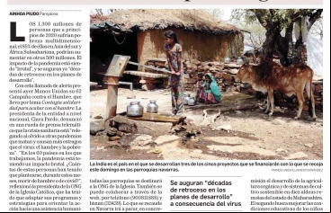 Diario de Navarra nos recuerda 'Solidaridad local para lo global' con motivo de la campaña de Manos Unidas