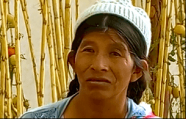 Celia Mamani, beneficiaria del proyecto de ACLO y Manos Unidas en Bolivia