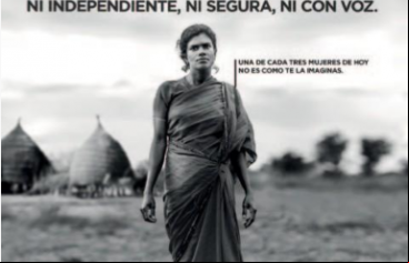 Publicidad de Manos Unidas en marquesinas para la nueva campaña