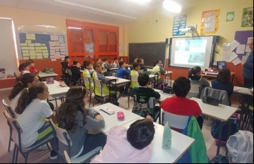 Charla de Manos Unidas Madrid en el CEIP Miguel Delibes de Alcobendas