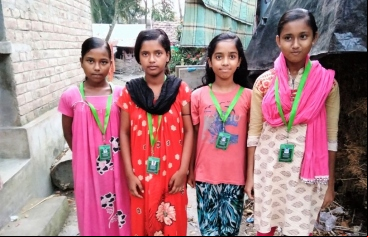 child volunteers on prevention of early marriage. Foto: Manos Unidas