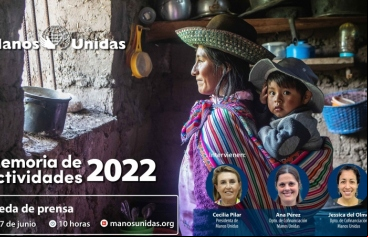 Cartel Rueda de Prensa de la Memoria de Manos Unidas 2022