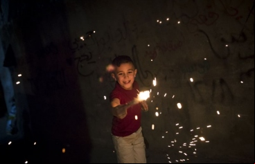 Un niño en el campo de refugiados de Dheisheh. Foto de Javier Carbajal