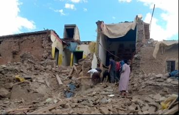 ​  Destrucción por el terremoto en Marruecos. Foto: Manos Unidas ONG