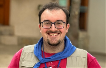 Adrián González, el delegado más joven de Manos Unidas