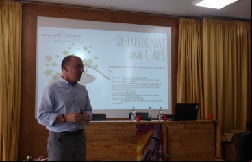 Alex Visús, presentando el proyecto Aprenentatge Servei