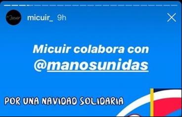 Micuir colabora con Manos Unidas Madrid